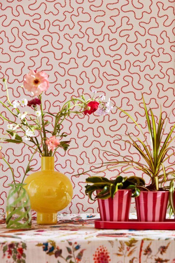 Wiggle Wallpaper - Peridot / Rose Quartz by Wiggle Wallpaper - Peridot / Rose Quartz from