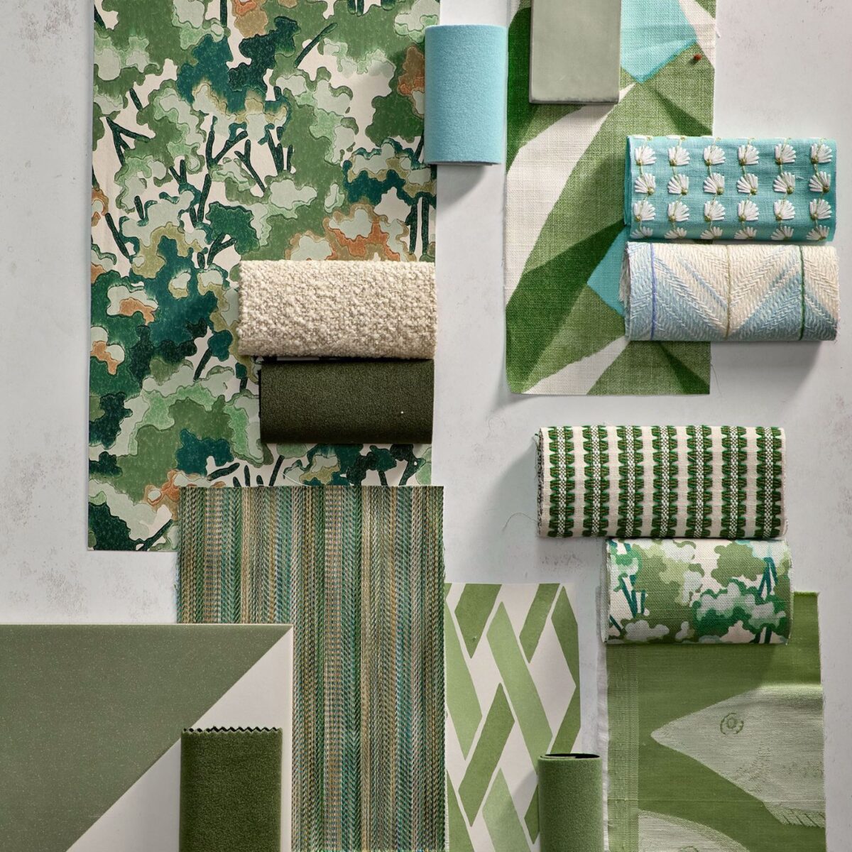 Tree Tops Wallcovering - Forest / Clay / Evergreen by Tree Tops Wallcovering - Forest / Clay / Evergreen from