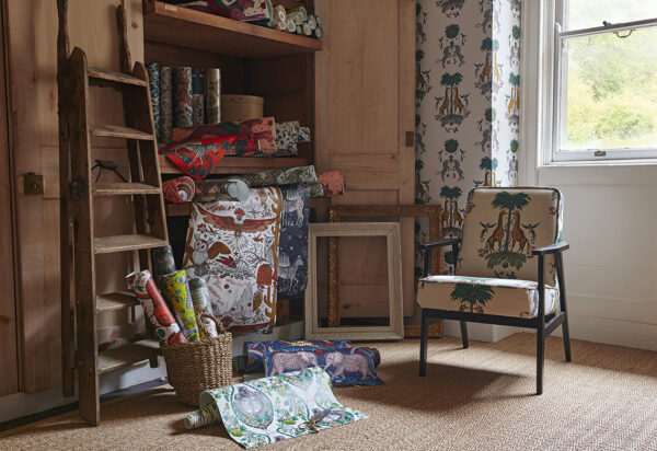 Caspian Wallpaper - Navy by Caspian Wallpaper - Navy from