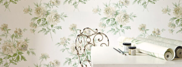 Adele Wallpaper - Rose / Cream by Adele Wallpaper - Rose / Cream from