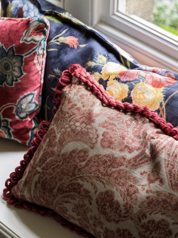 Baroque Trellis Fabric - Charcoal / Gold from