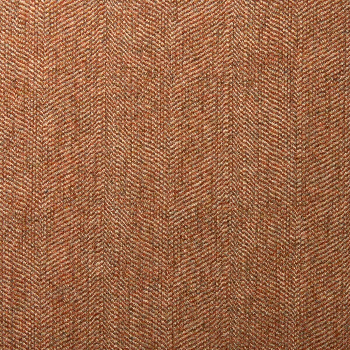 Foss Fabric - Ember by orange plain woolen fabric from Linwood Fabrics