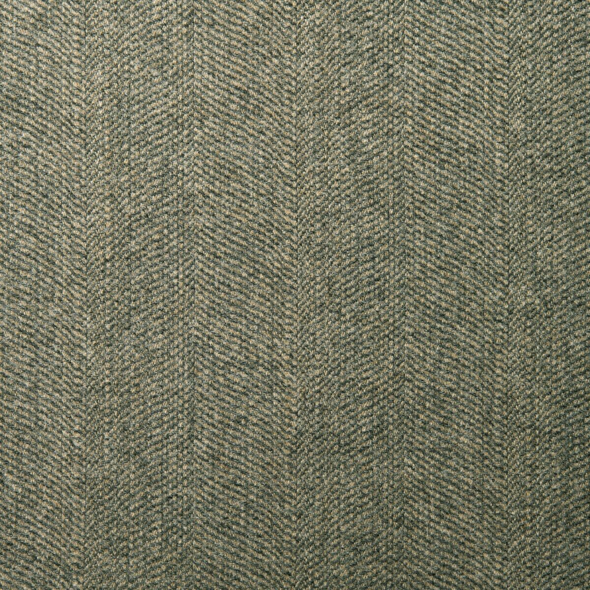 Foss Fabric - Smoke by green plain woolen fabric from Linwood Fabrics