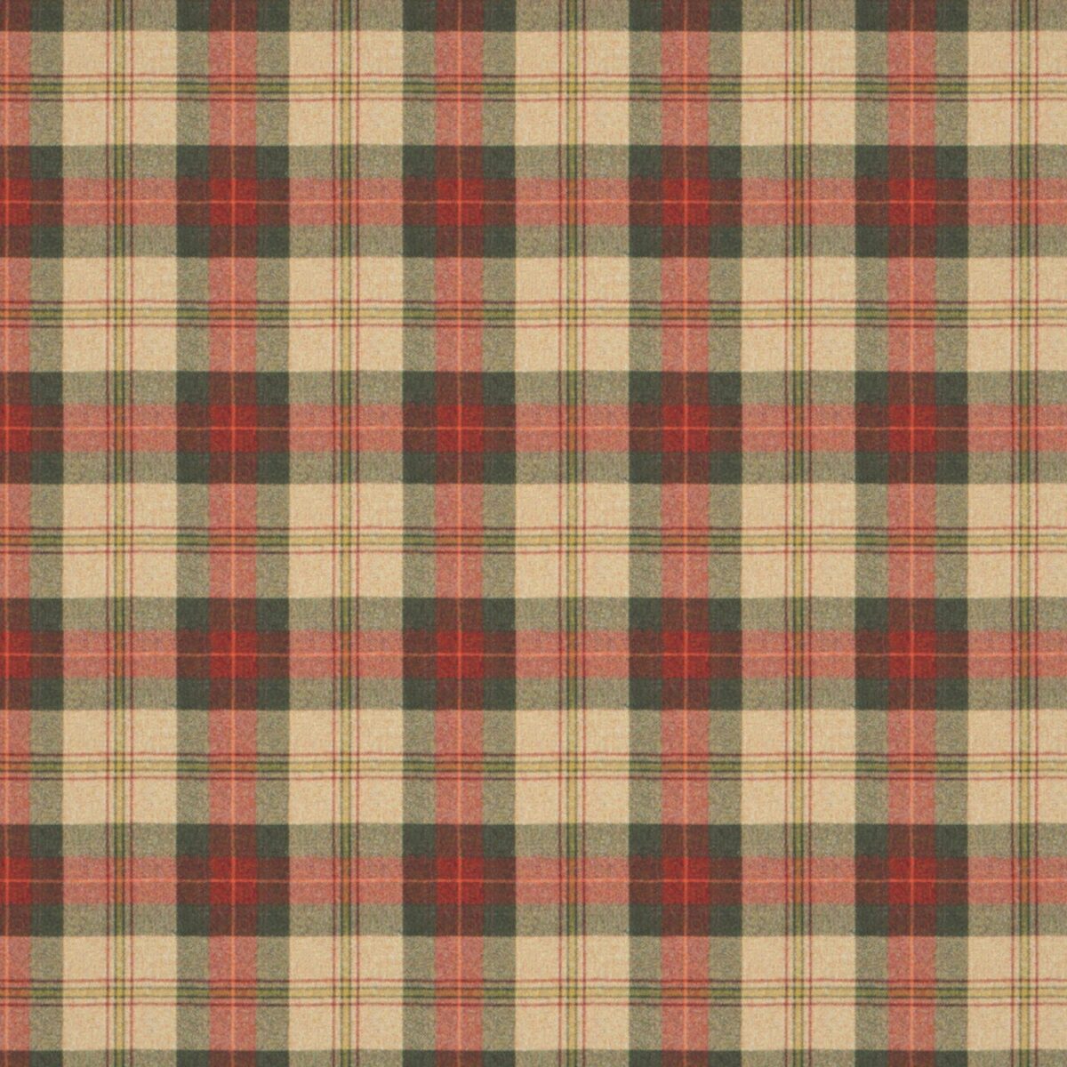 Beachcomber Fabric - Lady Isle by orange checked woolen fabric from Linwood Fabrics