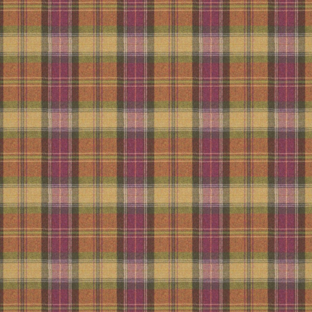 Beachcomber Fabric - Fife Ness by orange checked woolen fabric from Linwood Fabrics