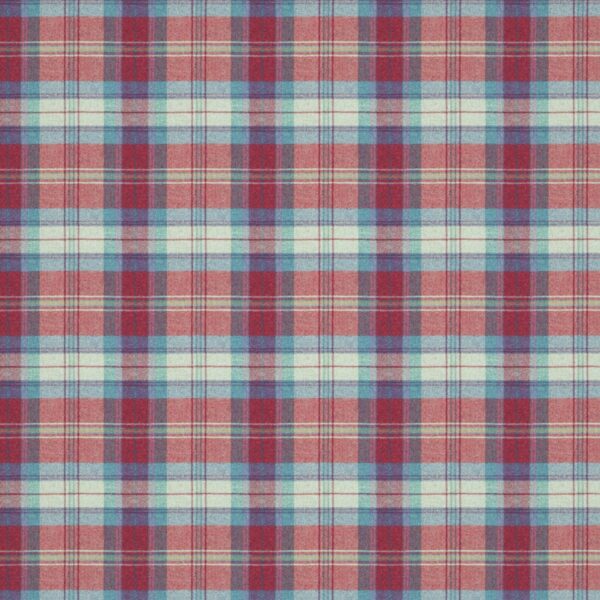 Beachcomber Fabric - Weavers Point by blue checked woolen fabric from Linwood Fabrics