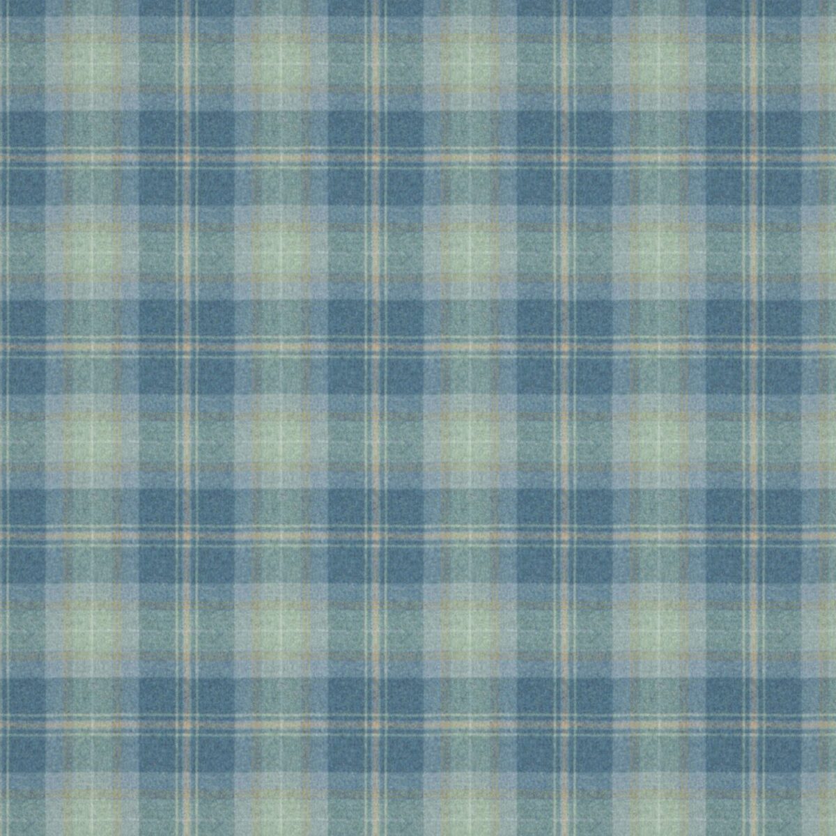 Beachcomber Fabric - Covesea by blue checked woolen fabric from Linwood Fabrics