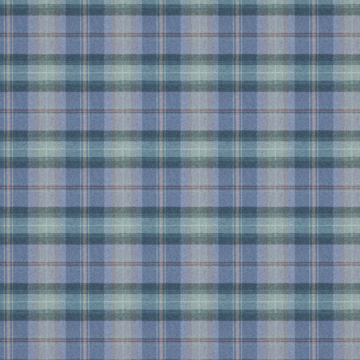Beachcomber Fabric - Southerness by blue checked woolen fabric from Linwood Fabrics