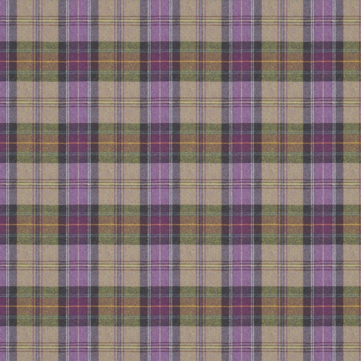 Beachcomber Fabric - Sumburgh by green checked woolen fabric from Linwood Fabrics