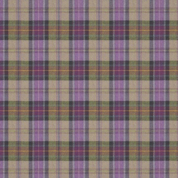 Beachcomber Fabric - Sumburgh by green checked woolen fabric from Linwood Fabrics