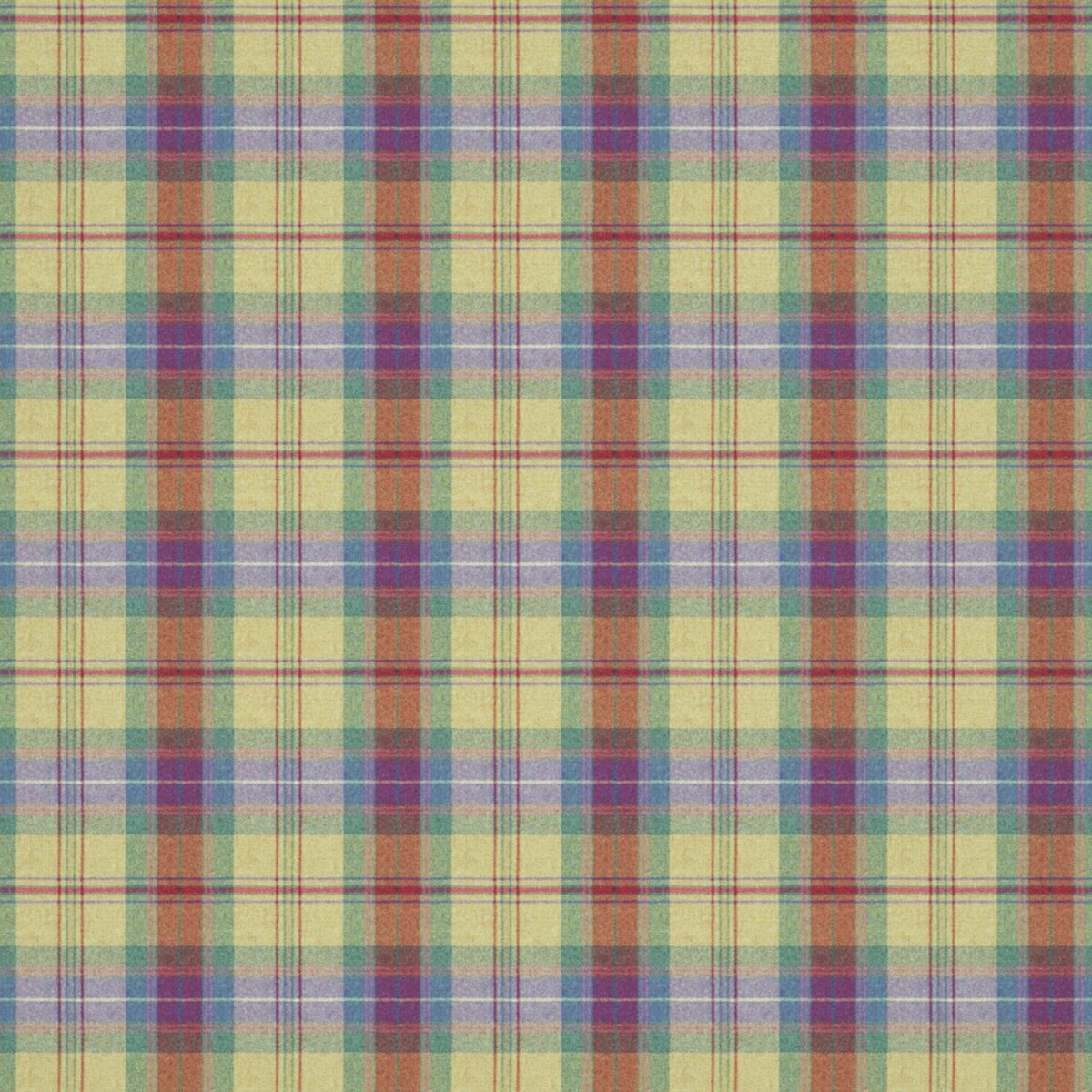 Beachcomber Fabric - Newhaven by multicolour checked woolen fabric from Linwood Fabrics