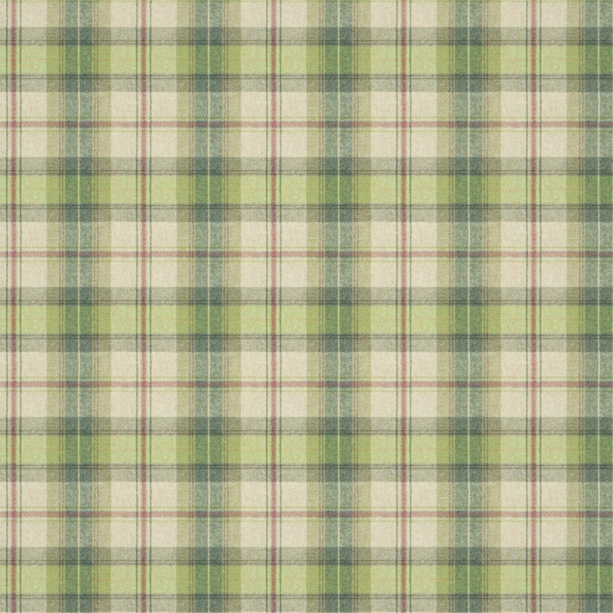 Beachcomber Fabric - Bass Rock by green checked woolen fabric from Linwood Fabrics