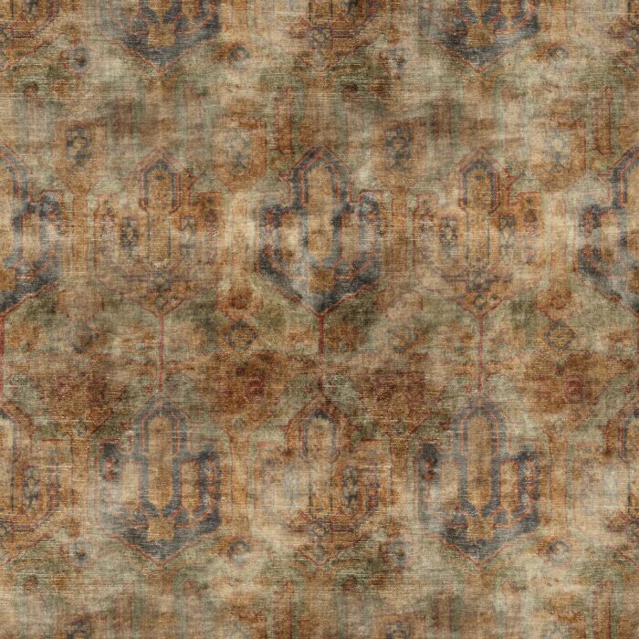 Kadife Fabric - Green Gold – Green / Gold swatch