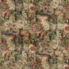 multicolour botanical velvet-chenille fabric from Linwood Fabrics