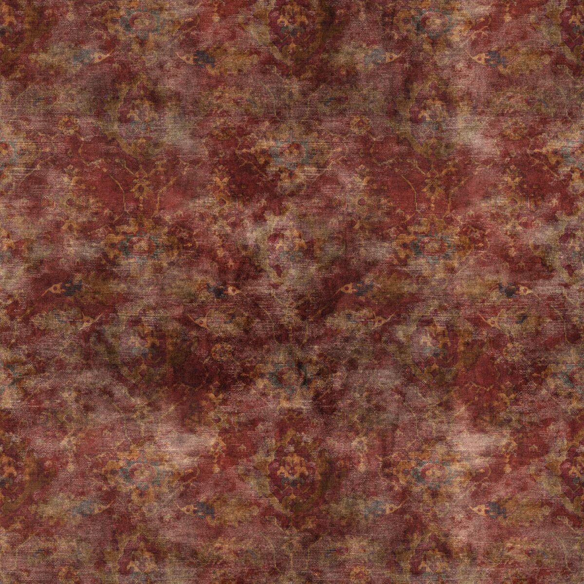 Hayali Fabric - Garnet by red contemporary velvet-chenille fabric from Linwood Fabrics
