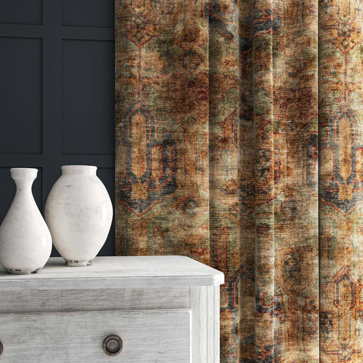 Kadife Fabric - Green Gold by Kadife Fabric - Green Gold from