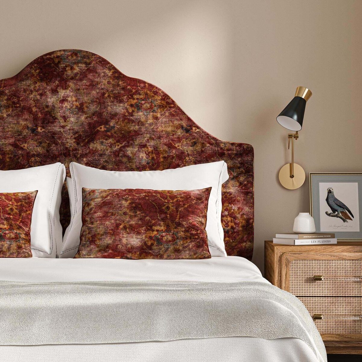 Hayali Fabric - Garnet by Hayali Fabric - Garnet from