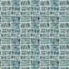 blue geometric linen fabric from Linwood Fabrics
