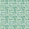 green geometric linen fabric from Linwood Fabrics