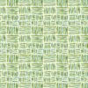 green geometric linen fabric from Linwood Fabrics