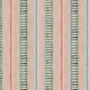 pink striped linen fabric from Linwood Fabrics