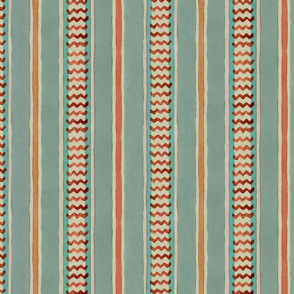 blue striped linen fabric from Linwood Fabrics