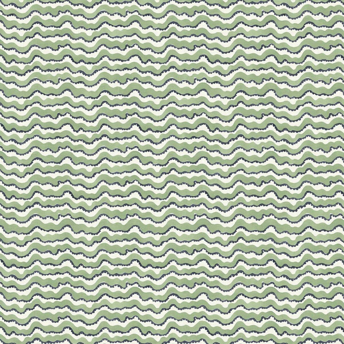 Waltzer Fabric - Paso Doble by green contemporary linen fabric from Linwood Fabrics