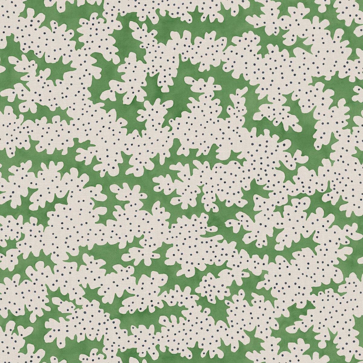Big Top Fabric - Ludo by green contemporary linen fabric from Linwood Fabrics