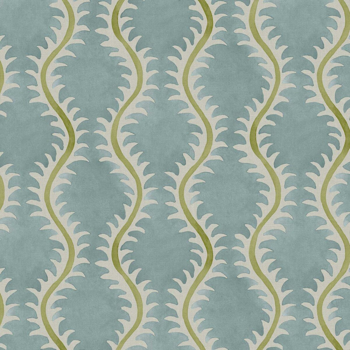 blue contemporary linen fabric from Linwood Fabrics