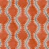 orange contemporary linen fabric from Linwood Fabrics