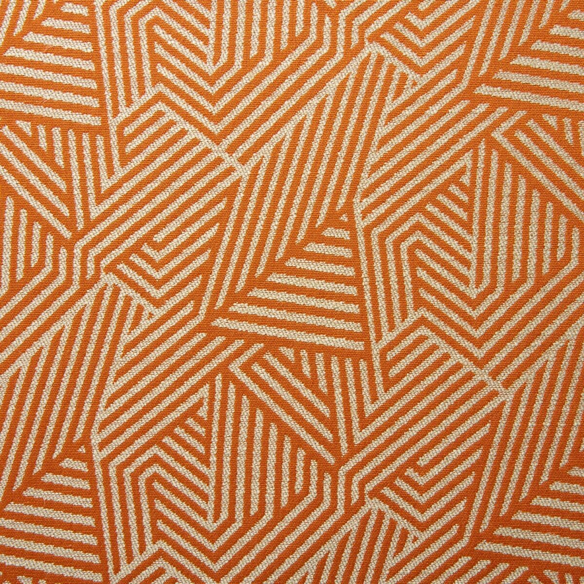 orange geometric woven fabric from Linwood Fabrics