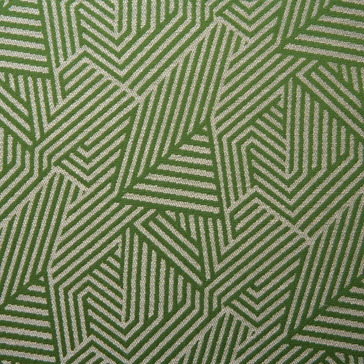 green geometric woven fabric from Linwood Fabrics