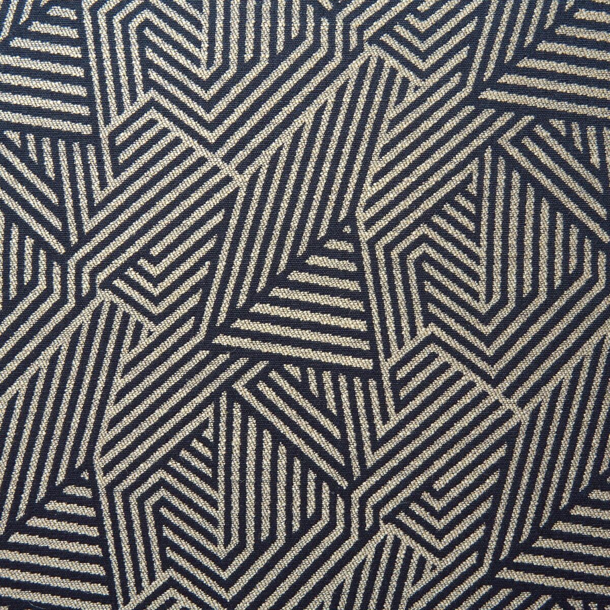 blue geometric woven fabric from Linwood Fabrics