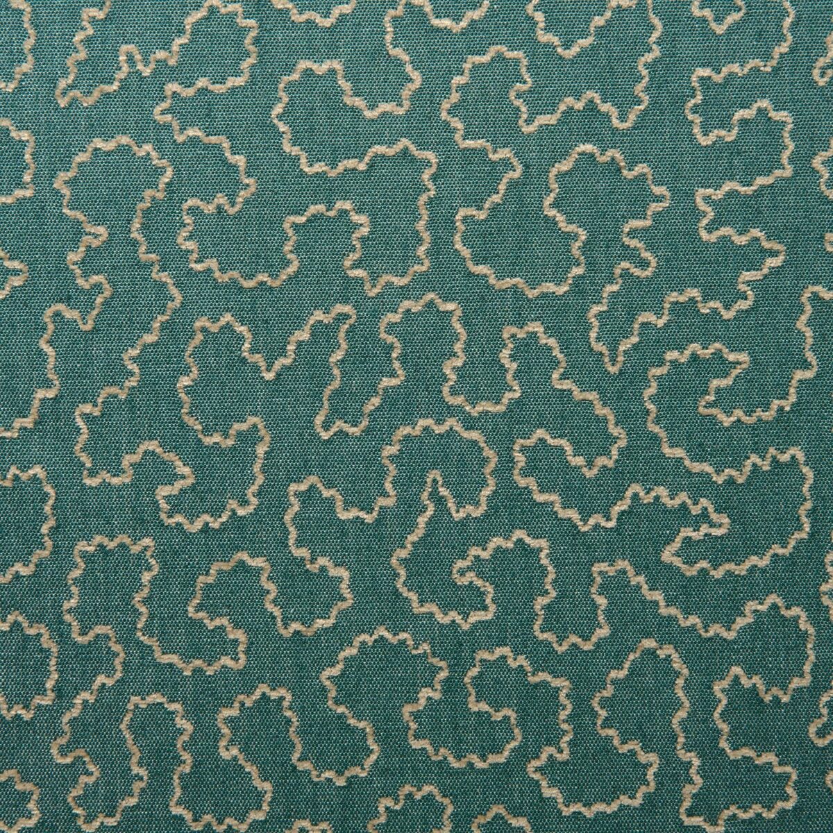Wiggle Fabric - Cyan by green misc woven fabric from Linwood Fabrics