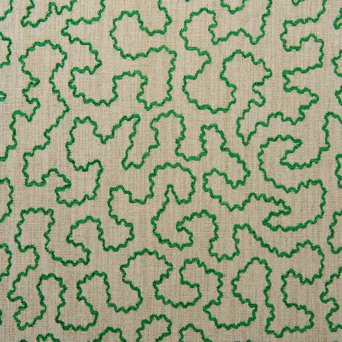 Wiggle Fabric - Emerald by green misc woven fabric from Linwood Fabrics