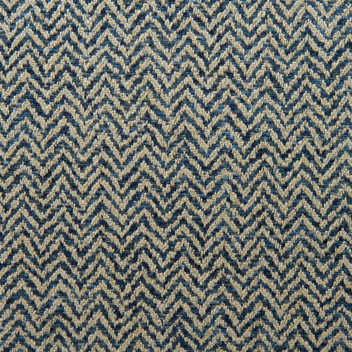 Chicane Fabric - Navy by blue striped woven fabric from Linwood Fabrics