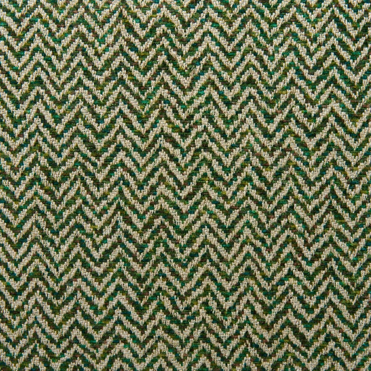 Chicane Fabric - Forest by green striped woven fabric from Linwood Fabrics