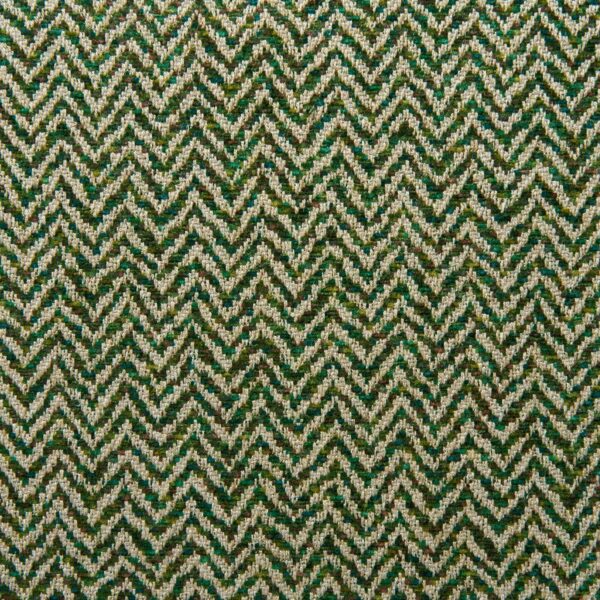 Chicane Fabric - Forest by green striped woven fabric from Linwood Fabrics