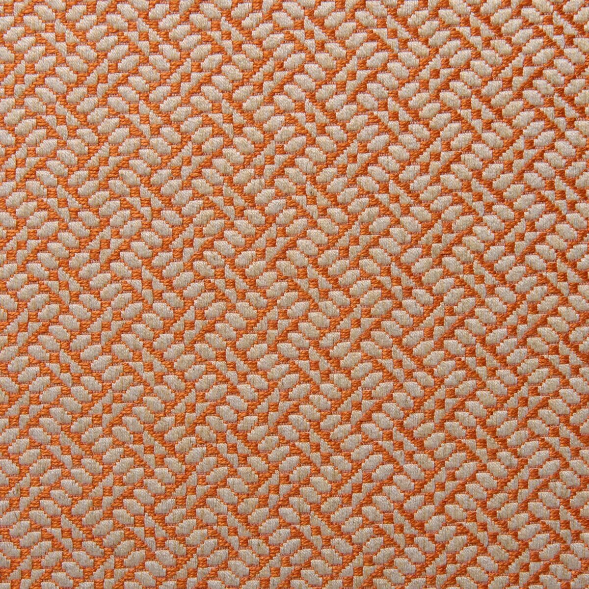 Pivot Fabric - Apricot by orange striped woven fabric from Linwood Fabrics