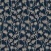blue botanical jacquard fabric from Ashley Wilde