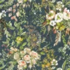 blue botanical velvet-chenille fabric from Designers Guild