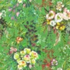green botanical linen fabric from Designers Guild