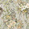 green botanical linen fabric from Designers Guild