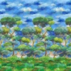 blue botanical wallpaper from designers guild