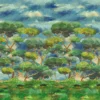 blue botanical wallpaper from designers guild