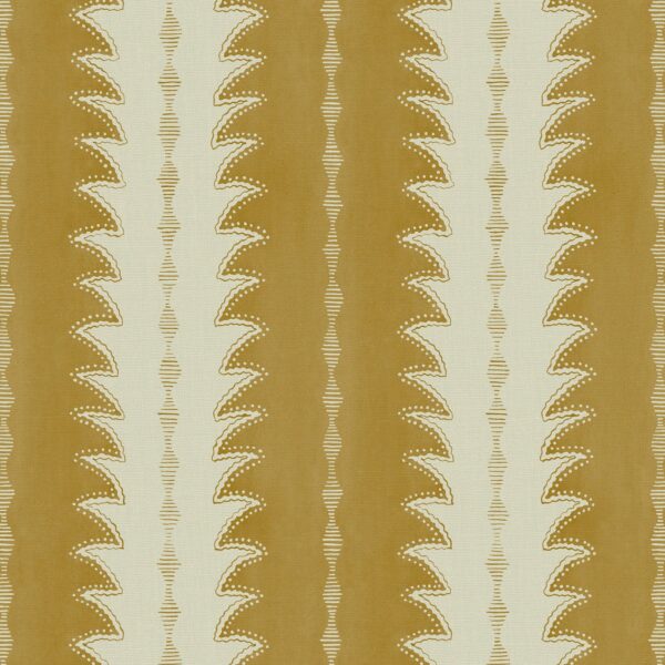 Ruched Fabric - Haze by yellow striped printed fabric from Linwood Fabrics