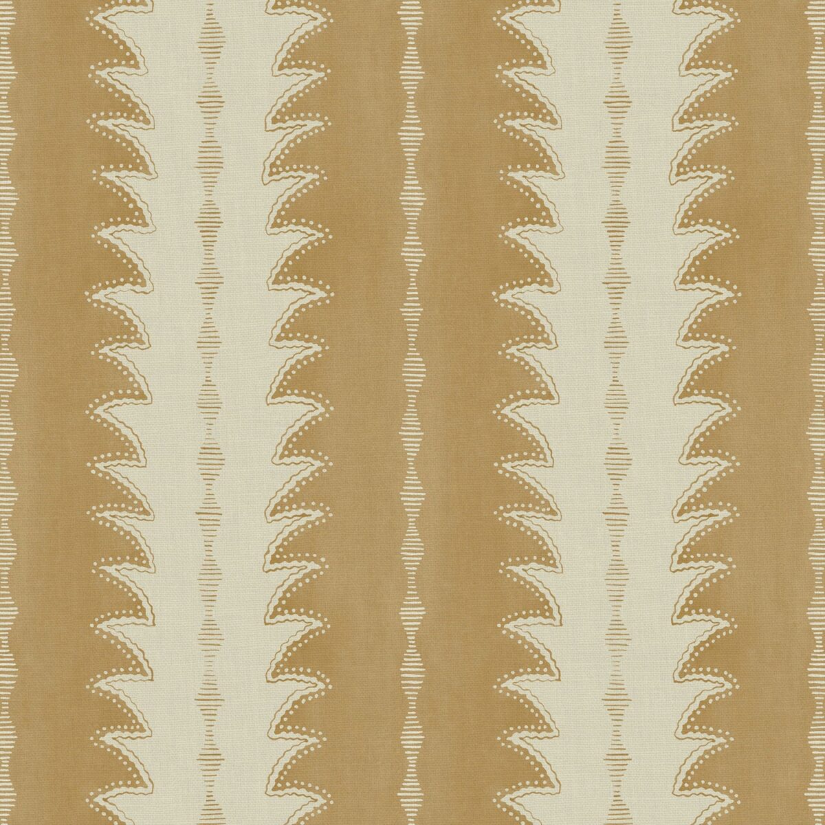 Ruched Fabric - Gingerbread by neutral striped printed fabric from Linwood Fabrics