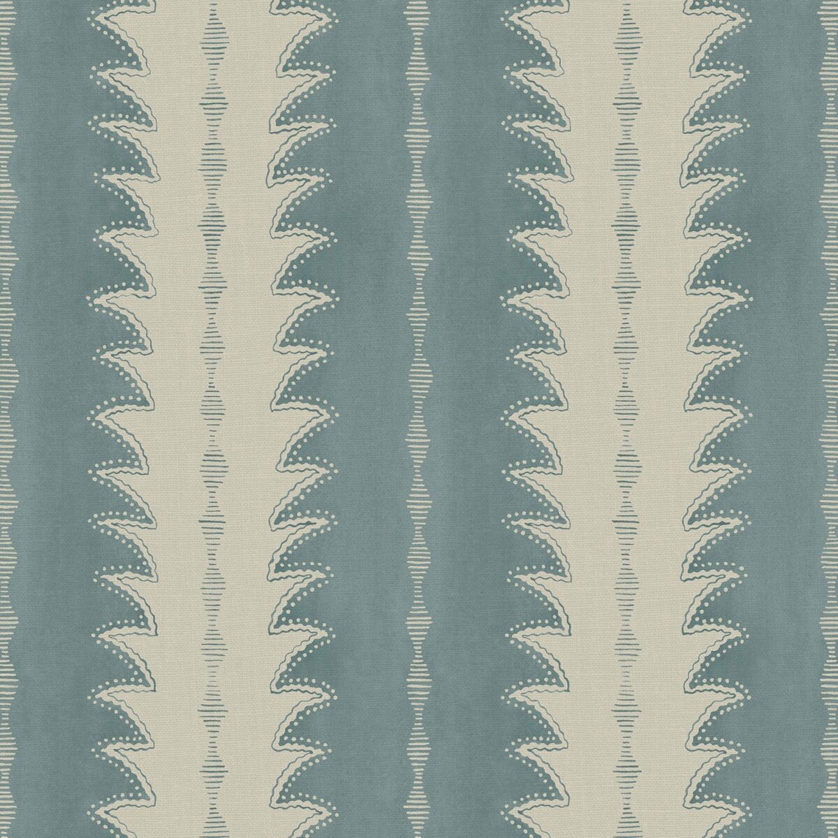 blue striped printed fabric from Linwood Fabrics