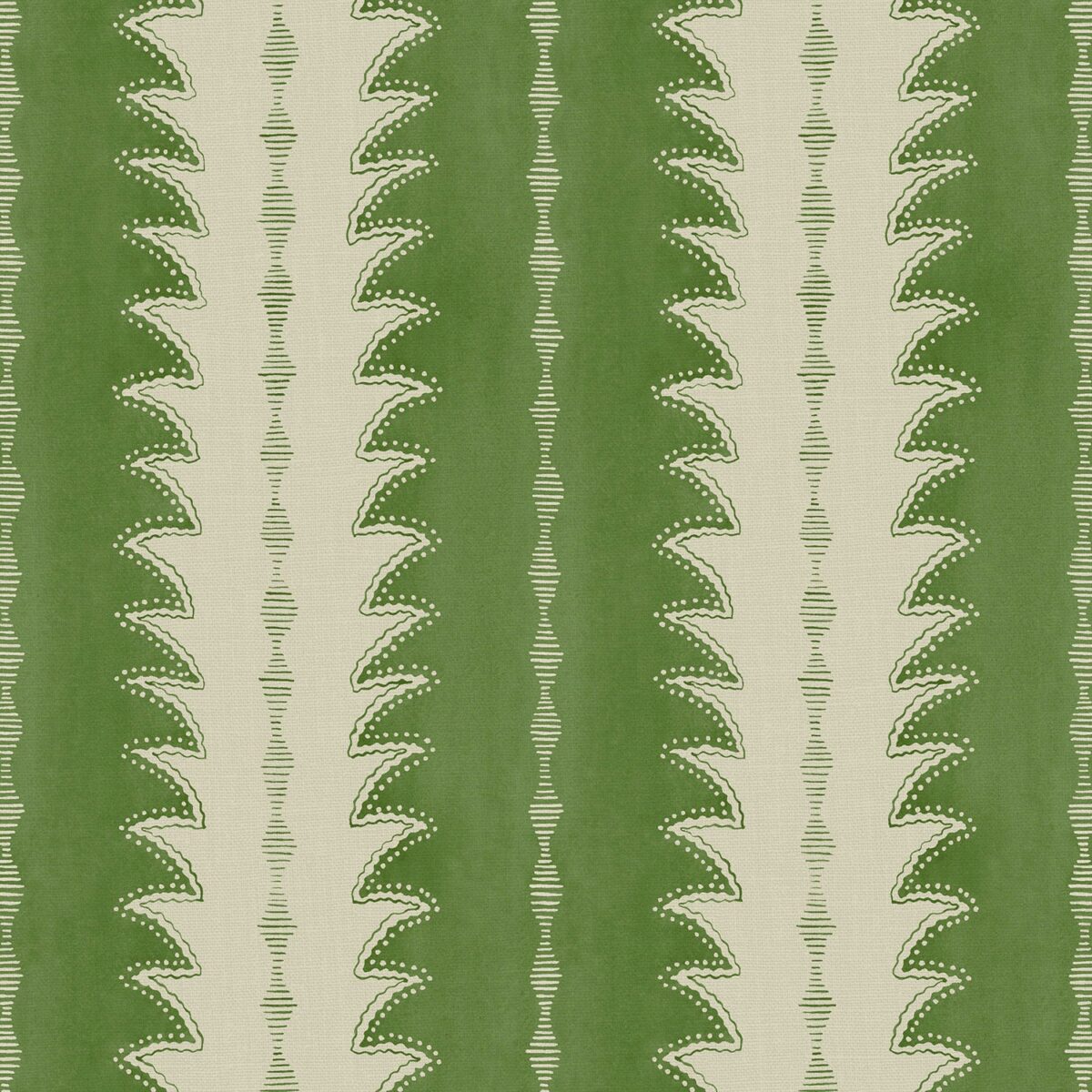 green striped printed fabric from Linwood Fabrics
