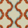 blue contemporary printed fabric from Linwood Fabrics